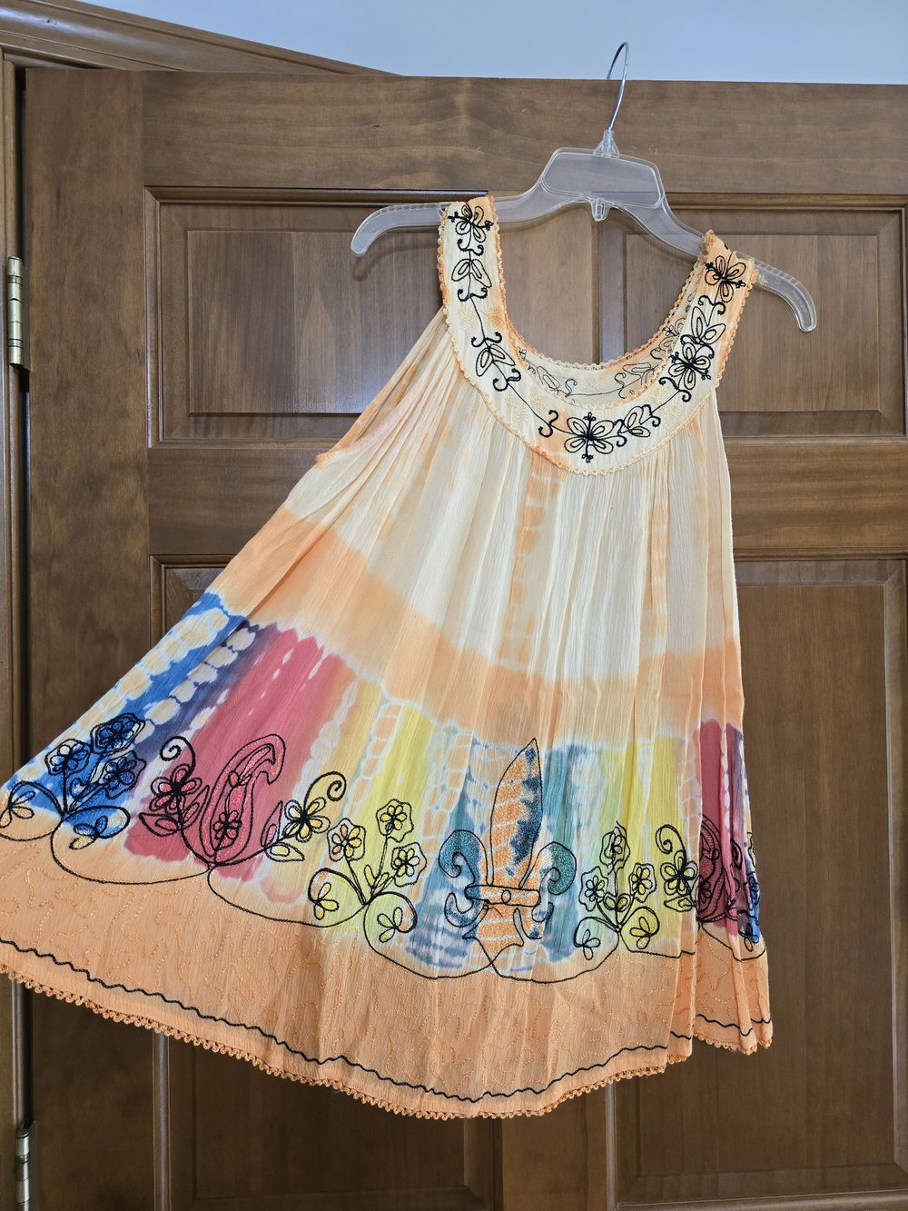 Shoreline Rayon Multi Color Tye Dye Top